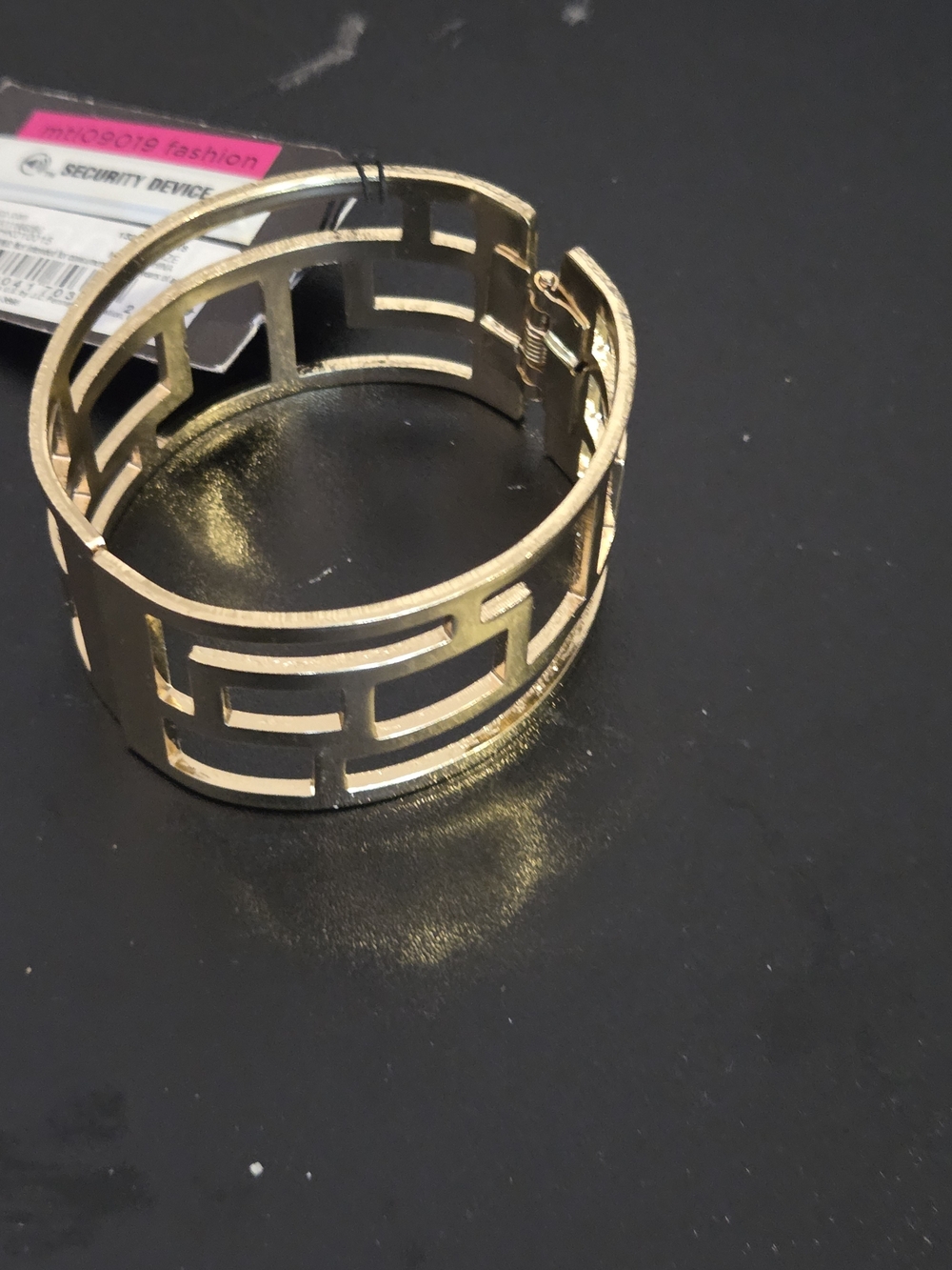 BOLD elements Gold Openwork Geometric Cuff Bracelet